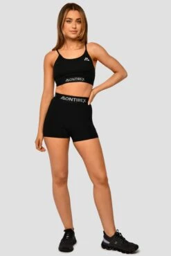 Icon Strappy Bra - Black -MONTIREX CLOHTING SALE IconStrappyTop Black FullFront