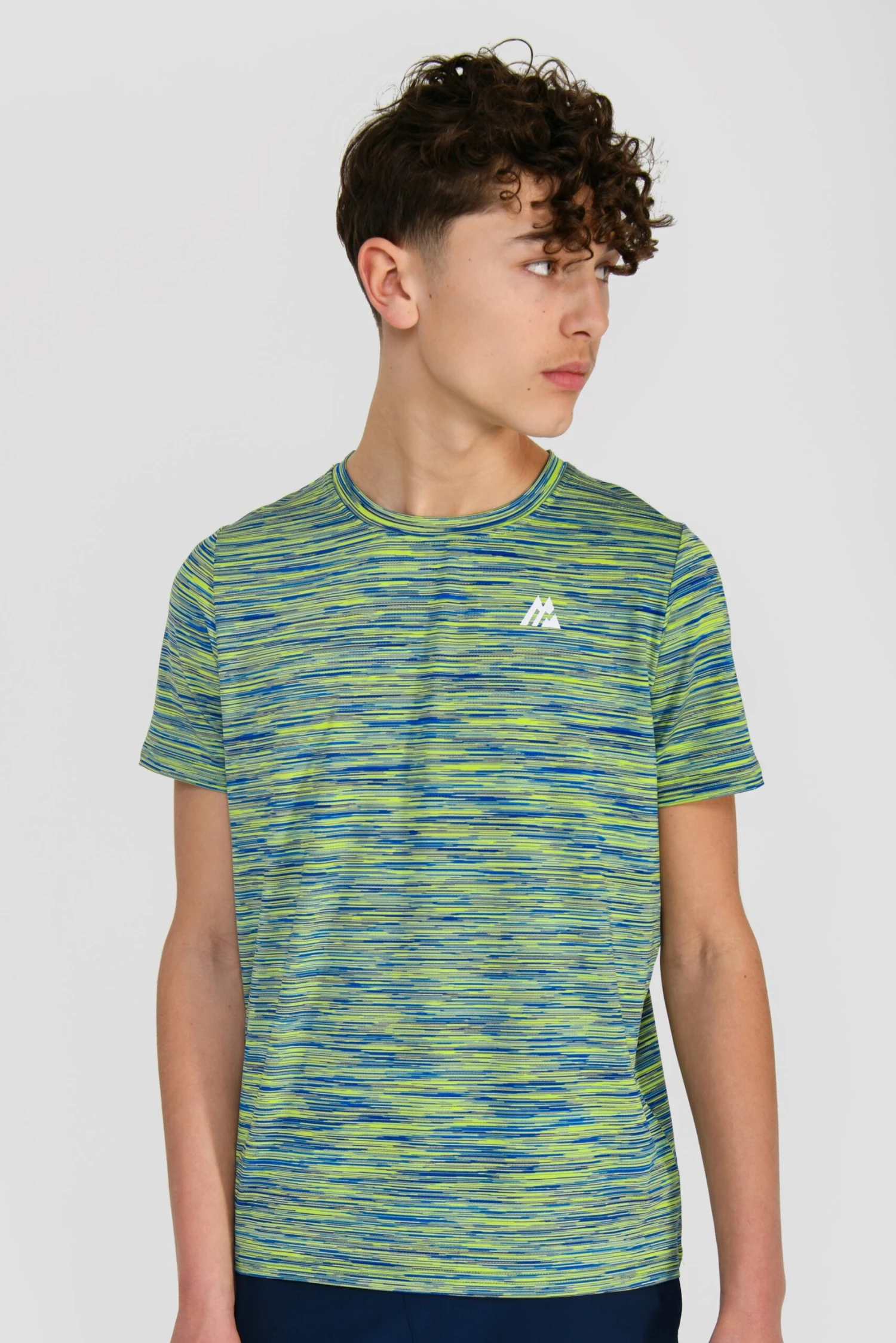Junior Trail 2.0 T-Shirt - Neon Blue/Lime Junior Trail 2.0 T-Shirt - Neon Blue/Lime -MONTIREX CLOHTING SALE JN TRAIL 2.0 TEE NEON BLUE AZURE BLUE LIME FROST close front scaled