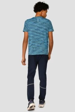 Junior Trail 2.0 T-Shirt - Navy/Neon Blue Multi -MONTIREX CLOHTING SALE JNTRAIL2.0TEE BlueMulti FullBack