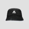 Junior Track Bucket Hat - Black/Cement Grey -MONTIREX CLOHTING SALE JR TRACK BUCKET HAT BLACK CEMENT GREY front