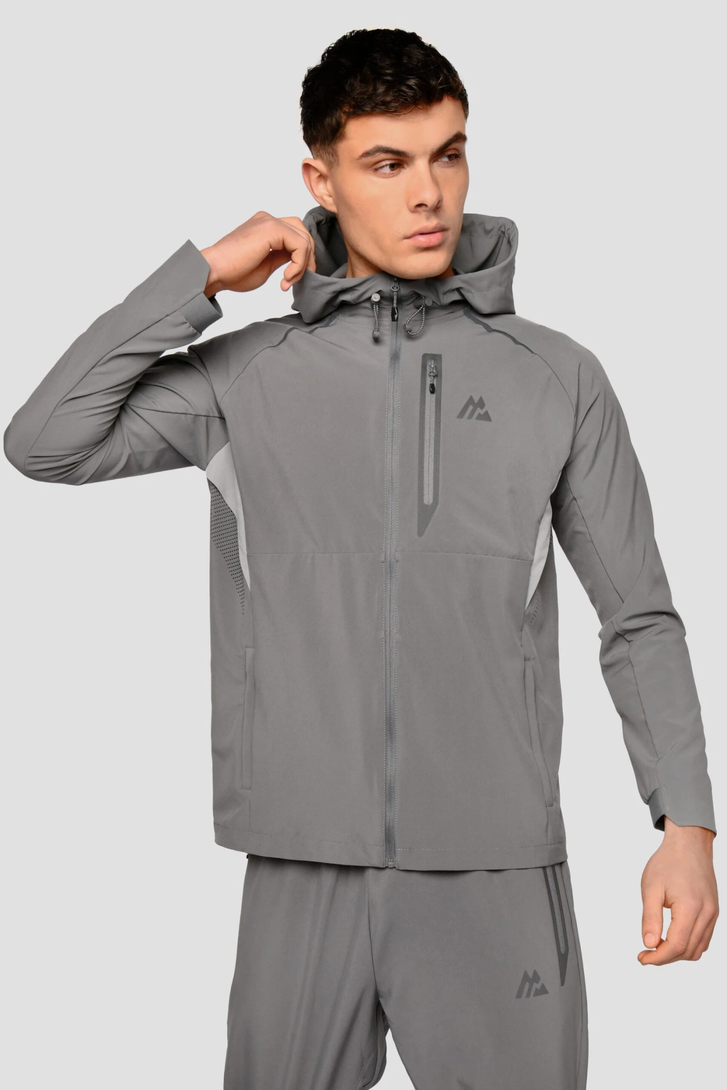 Lumos Jacket - Cement Grey Lumos Jacket - Cement Grey -MONTIREX CLOHTING SALE Lumos jacket Cement Grey Close Front scaled