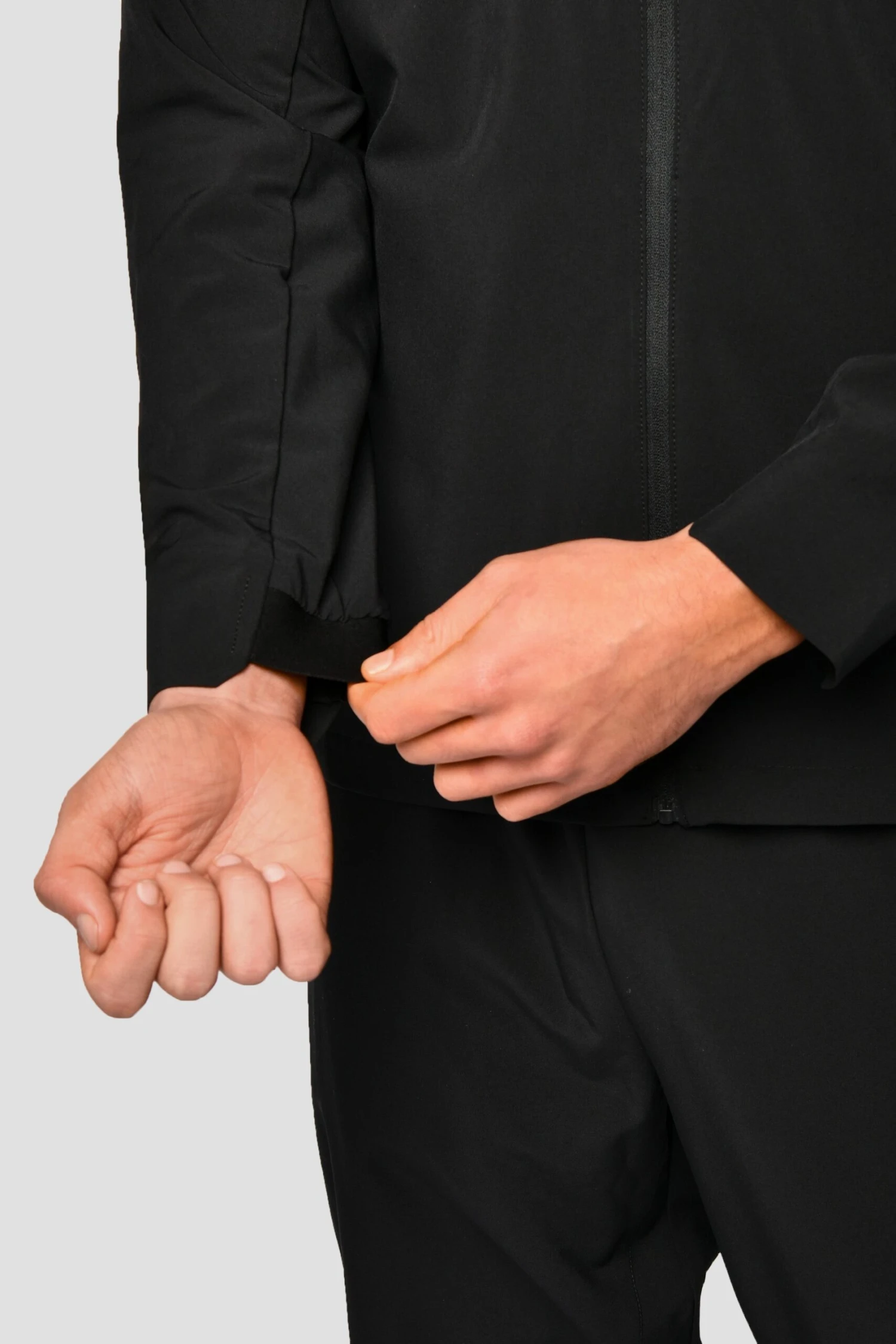 Lumos Jacket - Black Lumos Jacket - Black -MONTIREX CLOHTING SALE LumosJacket Black sleevedetail scaled