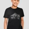 Junior Mountain Range 2.0 T-Shirt - Black -MONTIREX CLOHTING SALE MOUNTAIN RANGE 2.0 TEE BLACK close front