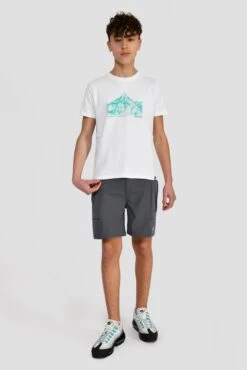 Junior Mountain Range 2.0 T-Shirt - White -MONTIREX CLOHTING SALE MOUNTAIN RANGE 2.0 TEE WHITE front