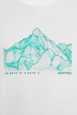 Junior Mountain Range 2.0 T-Shirt - White -MONTIREX CLOHTING SALE MOUNTAIN RANGE 2.0 TEE WHITE logo detail