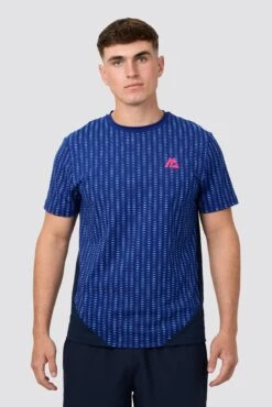 MTX Run Tempo T-Shirt - Marine Blue/Midnight Blue