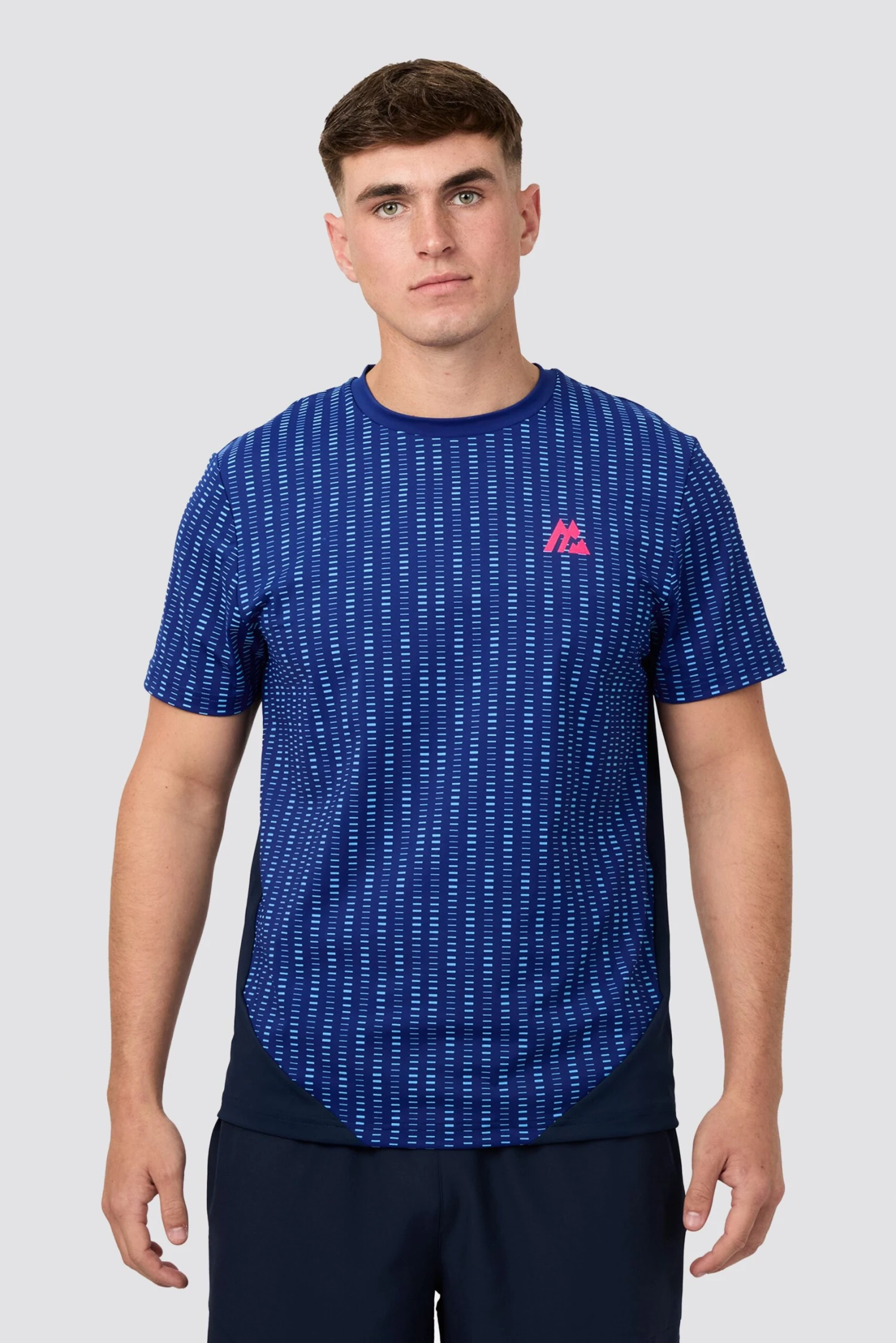 MTX Run Tempo T-Shirt - Marine Blue/Midnight Blue MTX Run Tempo T-Shirt - Marine Blue/Midnight Blue -MONTIREX CLOHTING SALE MTX RUN TEMPO T SHIRT SODALITE BLUE CLOSE FRONT scaled