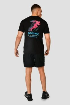 MTX Run Vital Cotton T-Shirt - Black 4 MTX Run Vital Cotton T-Shirt - Black -MONTIREX CLOHTING SALE MTX RUN VITAL COTTON TEE BLACK back