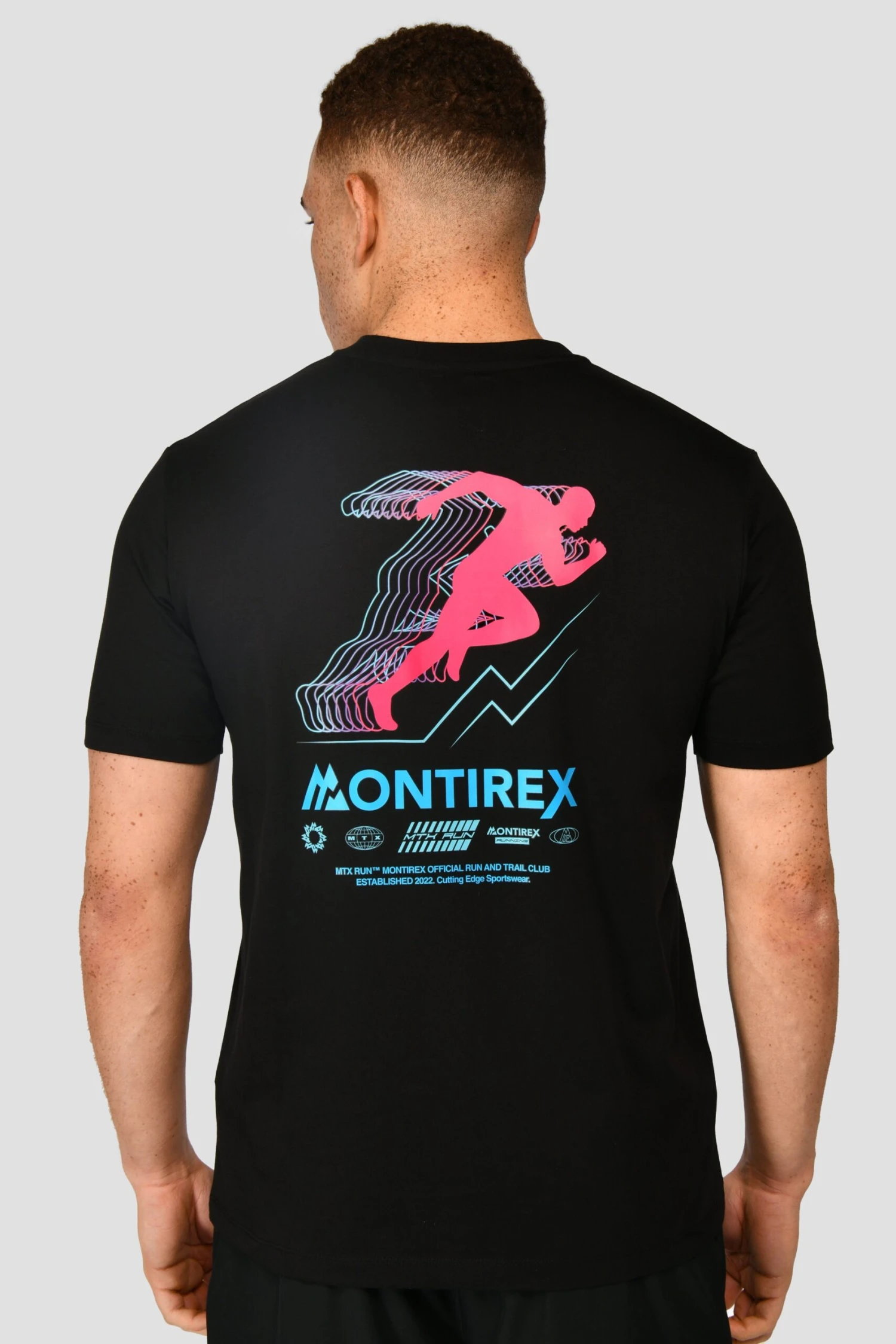MTX Run Vital Cotton T-Shirt - Black MTX Run Vital Cotton T-Shirt - Black -MONTIREX CLOHTING SALE MTX RUN VITAL COTTON TEE BLACK close back scaled