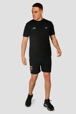 MTX Run Vital Cotton T-Shirt - Black 5 MTX Run Vital Cotton T-Shirt - Black -MONTIREX CLOHTING SALE MTX RUN VITAL COTTON TEE BLACK front
