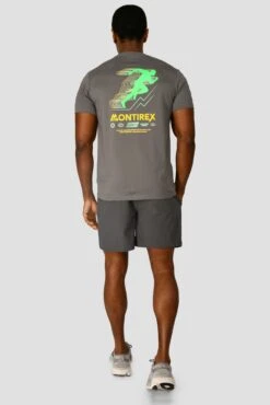 MTX Run Vital Cotton T-Shirt - Cement Grey 4 MTX Run Vital Cotton T-Shirt - Cement Grey -MONTIREX CLOHTING SALE MTX RUN VITAL COTTON TEE CEMENT GREY back