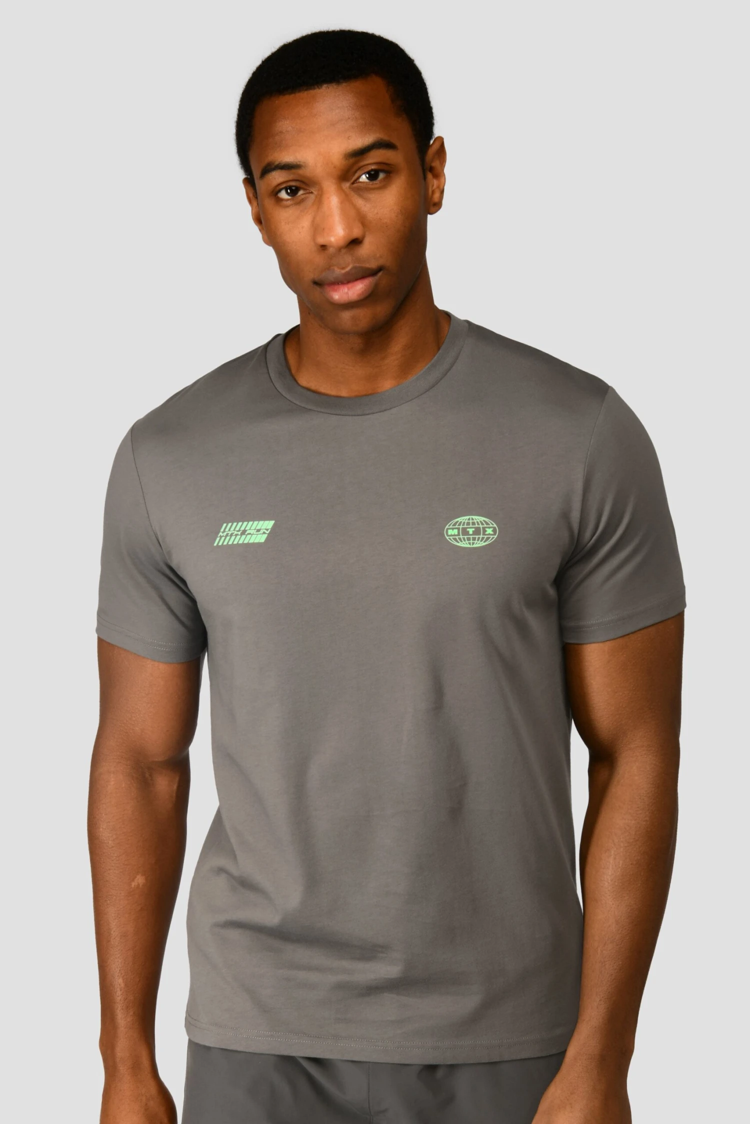 MTX Run Vital Cotton T-Shirt - Cement Grey MTX Run Vital Cotton T-Shirt - Cement Grey -MONTIREX CLOHTING SALE MTX RUN VITAL COTTON TEE CEMENT GREY close front scaled