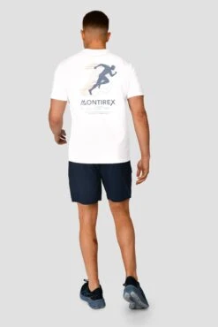 MTX Run Vital Cotton T-Shirt - White 4 MTX Run Vital Cotton T-Shirt - White -MONTIREX CLOHTING SALE MTX RUN VITAL COTTON TEE WHITE back