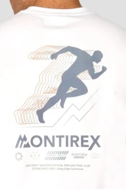 MTX Run Vital Cotton T-Shirt - White 6 MTX Run Vital Cotton T-Shirt - White -MONTIREX CLOHTING SALE MTX RUN VITAL COTTON TEE WHITE back detail