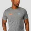 MTX Run Vital T-Shirt - Jet Grey -MONTIREX CLOHTING SALE MTX RUN VITAL TEE JET GREY close front