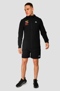 MTX Run Vital Windbreaker - Black 4 MTX Run Vital Windbreaker - Black -MONTIREX CLOHTING SALE MTX RUN VITAL WINDBREAKER BLACK full front