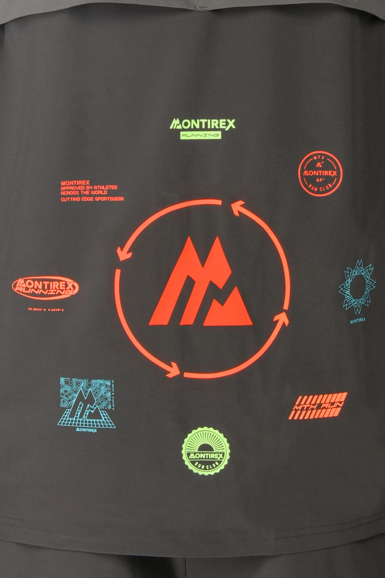 MTX Run Vital Windbreaker - Cement Grey/Jet Grey MTX Run Vital Windbreaker - Cement Grey/Jet Grey -MONTIREX CLOHTING SALE MTX RUN VITAL WINDBREAKER JET GREY back detail2 scaled