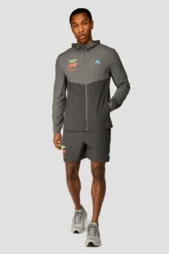 MTX Run Vital Short - Cement Grey/Jet Grey 6 MTX Run Vital Short - Cement Grey/Jet Grey -MONTIREX CLOHTING SALE MTX RUN VITAL WINDBREAKER JET GREY full front 1