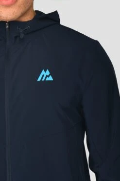 MTX Run Vital Windbreaker - Midnight Blue -MONTIREX CLOHTING SALE MTX RUN VITAL WINDBREAKER MIDNIGHT BLUE logo side1