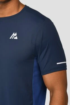MTX Trail 2.0 T-Shirt - Midnight Blue/Marine Blue -MONTIREX CLOHTING SALE MTX TRAIL 2.0 TEE MIDNIGHT BLUE MARINE BLUE logo