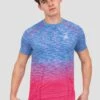 Vector Seamless T-Shirt - Blue/Pink