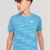 Junior Trail 2.0 T-Shirt - Neon Blue/Sky -MONTIREX CLOHTING SALE NEON BLUE NEON SKY WHITE close front