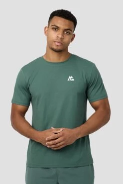 Peak Gridded Polartec® T-Shirt - Dolphin 4 Peak Gridded Polartec® T-Shirt - Dolphin -MONTIREX CLOHTING SALE PEAK GRIDDED T SHIRT SILVER PINE CLOSE FRONT