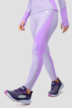 Power Panelled Legging - Periwinkle/Plum -MONTIREX CLOHTING SALE POWERPANELLEDLEGGING Periwinkle Plum side