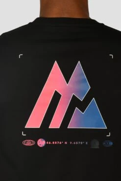 Radial T-Shirt - Black 7 Radial T-Shirt - Black -MONTIREX CLOHTING SALE RADIAL TEE BLACK back detail