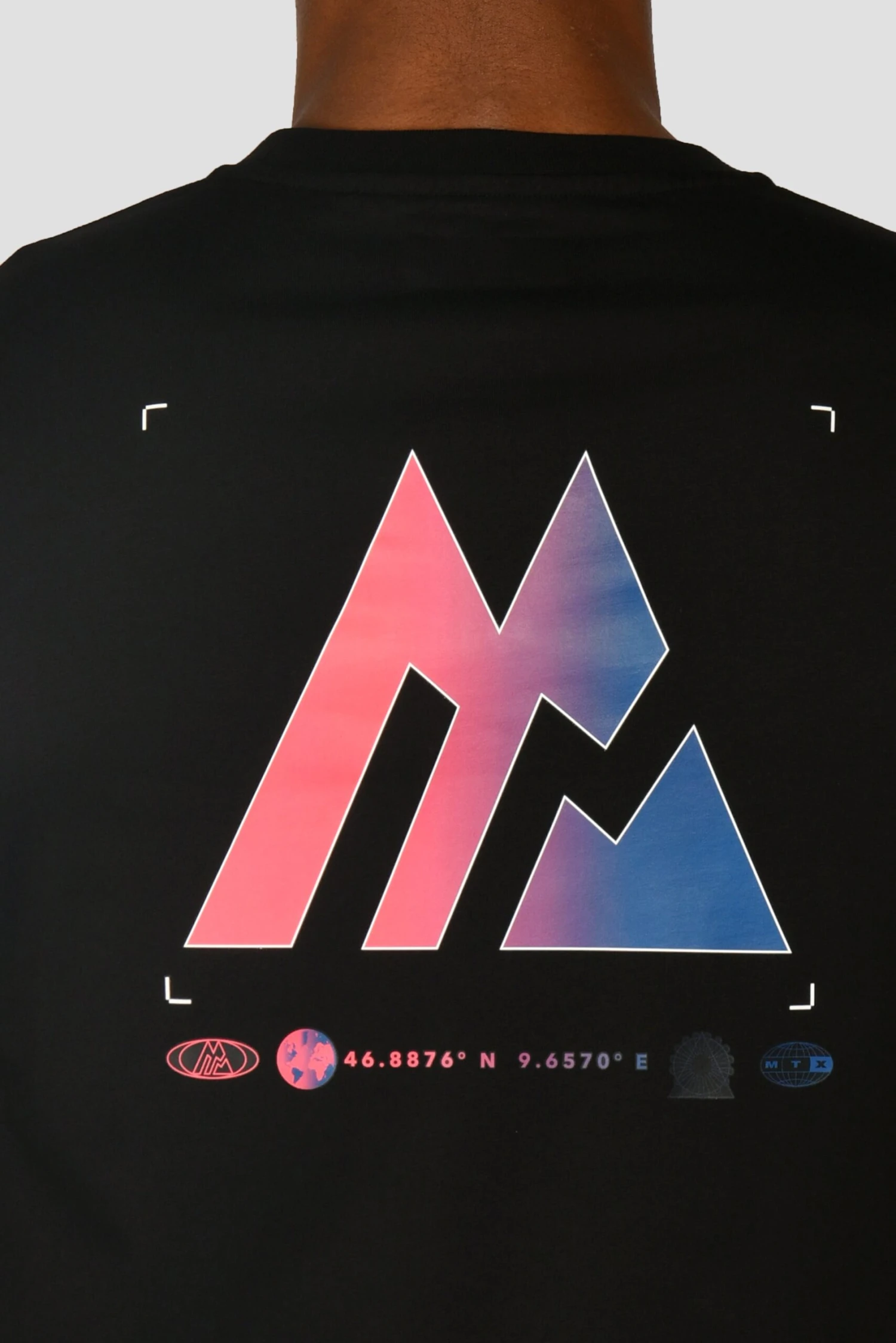 Radial T-Shirt - Black Radial T-Shirt - Black -MONTIREX CLOHTING SALE RADIAL TEE BLACK back detail scaled