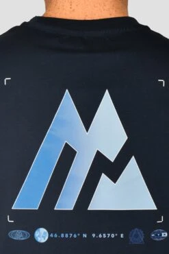 Radial T-Shirt - Midnight Blue -MONTIREX CLOHTING SALE RADIAL TEE MIDNIGHT BLUE back detail