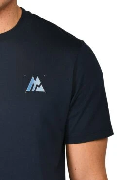 Radial T-Shirt - Midnight Blue -MONTIREX CLOHTING SALE RADIAL TEE MIDNIGHT BLUE logo detail
