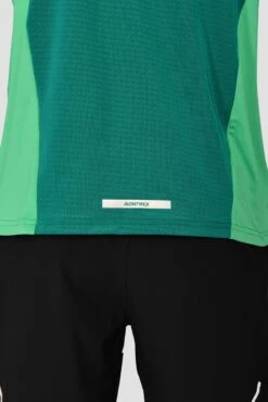 Junior Rush 1/4 Zip - Mountain Meadow/Deep Sea -MONTIREX CLOHTING SALE RUSH 1 4 ZIP MOUNTAIN MEADOW DEEP SEA close back detail