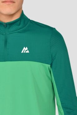 Junior Rush 1/4 Zip - Mountain Meadow/Deep Sea -MONTIREX CLOHTING SALE RUSH 1 4 ZIP MOUNTAIN MEADOW DEEP SEA close logo