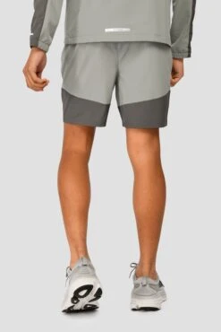 Junior Rush Running Short - Cement Grey/Platinum Grey -MONTIREX CLOHTING SALE RUSH RUNNING SHORT CEMENT GREY PLATINUM GREY back