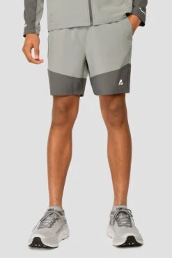 Junior Rush Running Short - Cement Grey/Platinum Grey -MONTIREX CLOHTING SALE RUSH RUNNING SHORT CEMENT GREY PLATINUM GREY front