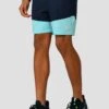 Junior Rush Running Short - Neon Sky/Midnight Blue