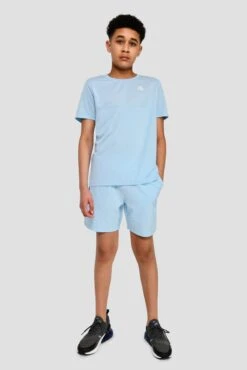 Junior Rush Running T-Shirt - Argentinian Blue -MONTIREX CLOHTING SALE RUSH TEE ARGENTINIAN BLUE front