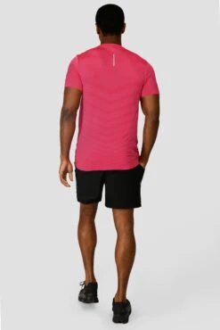Speed Seamless T-Shirt - Hibiscus/Neon Pink 5 Speed Seamless T-Shirt - Hibiscus/Neon Pink -MONTIREX CLOHTING SALE SPEED SEAMLESS HIBISCUS NEON PINK back