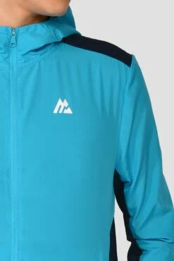 Junior Speed Windbreaker - Midnight Blue/Maya Blue -MONTIREX CLOHTING SALE SPEED WINDBREAKER MIDNIGHT BLUE MAYA BLUE close