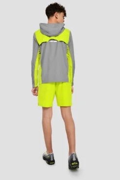 Junior Speed Windbreaker - Platinum Grey/Electric Lime -MONTIREX CLOHTING SALE SPEEDWINDBREAKER PLATINUMGREY ELECTRICLIMEback