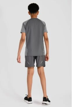 Junior Sprint T-Shirt - Cement Grey/Platinum Grey -MONTIREX CLOHTING SALE SPRINT TEE CEMENT GREY PLATINUM GREY back