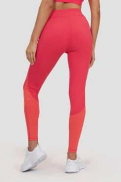 Stride Legging - Strawberry Soda/Montipora/Pink Sherbet -MONTIREX CLOHTING SALE STRIDE LEGGING RASPBERRY LIVING CORAL PARADISE PINK Close Back