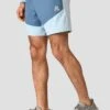 Summit Poly Short - Moonstone Marl/Steel Blue 1 Summit Poly Short - Moonstone Marl/Steel Blue -MONTIREX CLOHTING SALE SUMMIT POLY SHORT MOONSTONE MARL STEEL BLUE close side Logo