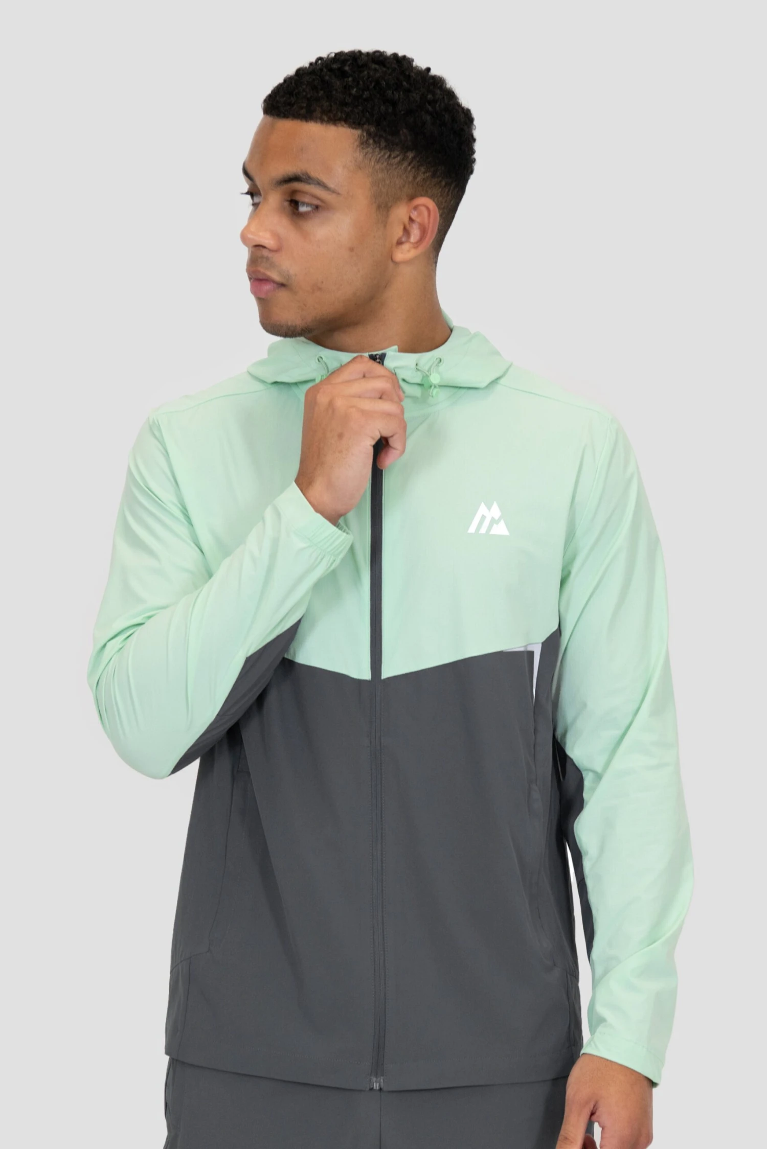 Surge 2.0 Jacket - Sea Foam/Slate Grey Surge 2.0 Jacket - Sea Foam/Slate Grey -MONTIREX CLOHTING SALE SURGE JACKET BIRDS EGG GREEN TURBULENCE close front scaled