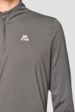 Junior Speed 1/4 Zip - Cement Grey 6 Junior Speed 1/4 Zip - Cement Grey -MONTIREX CLOHTING SALE Speed1 4Zip CementGrey LogoDetail