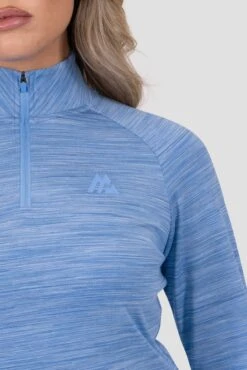 Women's Trail 1/4 Zip - Blue Multi 5 Women's Trail 1/4 Zip - Blue Multi -MONTIREX CLOHTING SALE TRAIL 1 4 ZIP AZURE BLUE 5