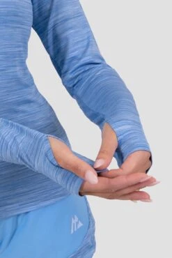 Women's Trail 1/4 Zip - Blue Multi 7 Women's Trail 1/4 Zip - Blue Multi -MONTIREX CLOHTING SALE TRAIL 1 4 ZIP AZURE BLUE 6