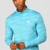 Trail 2.0 1/4 Zip - Neon Blue/White 2 Trail 2.0 1/4 Zip - Neon Blue/White -MONTIREX CLOHTING SALE TRAIL 1 4 ZIP BLUEFISH ATOMIC BLUE WHITE close front