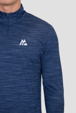Trail 1/4 Zip - Navy Multi -MONTIREX CLOHTING SALE TRAIL 2.0 1 4 ZIP ESTATE BLUE SET SAIL TRUE NAVY logo